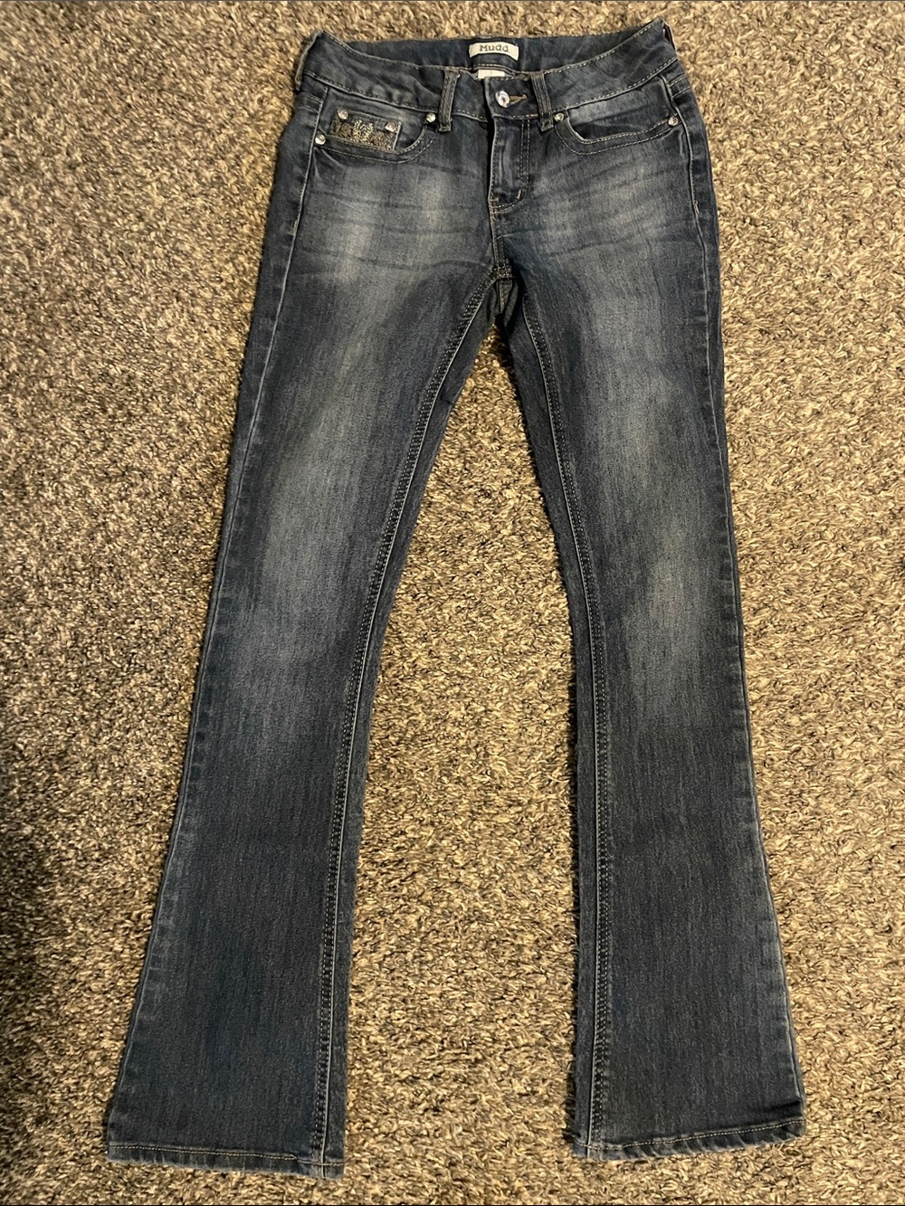 Low Rise Boot Cut Jeans - Picture 2 of 6